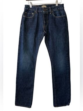 Norman Russell Men's Dark Blue The Cookie Slim Leg Selvedge Jeans- Size 32x31